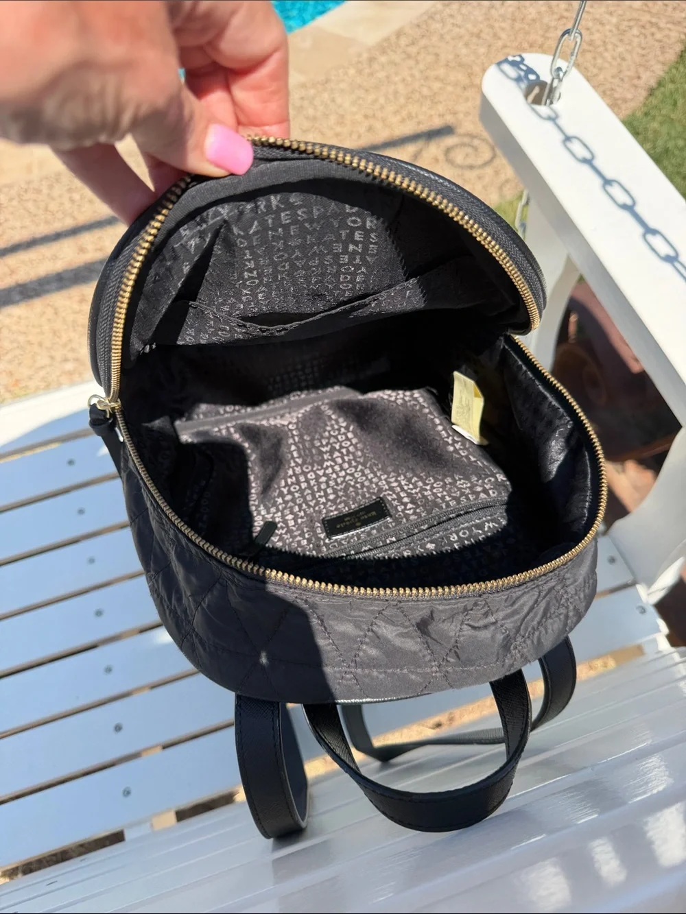 kate spade quilted mini